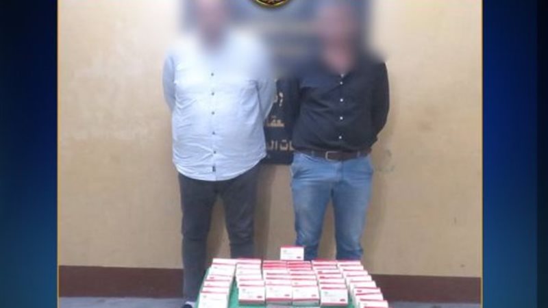 المتهمين والمضبوطات
