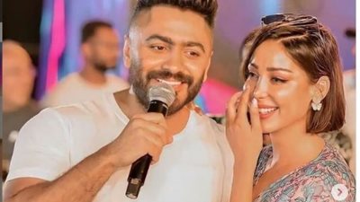 أول رد من تامر حسني على أغنية بسمة بوسيل الجديدة