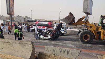 التصريح بدفن 4 أشخاص في حادث طريق دائري المعادي