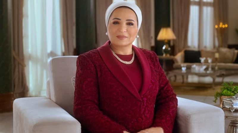 السيدة انتصار السيسى، قريبة رئيس الجمهورية