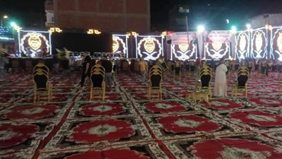 اللمسات الأخيرة قبل انطلاق ندوة اتحاد القبائل العربية (صور)