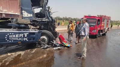 الأسفلت كله زيت، حادث تصادم مروع على الطريق الإقليمي بالمنوفية