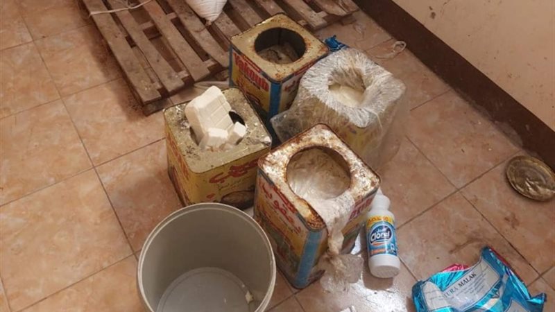 جانب من المضبوطات