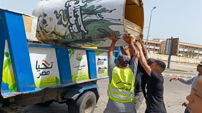 حملات مستمرة لإزالة مخالفات البناء والإشغالات بدمياط الجديدة