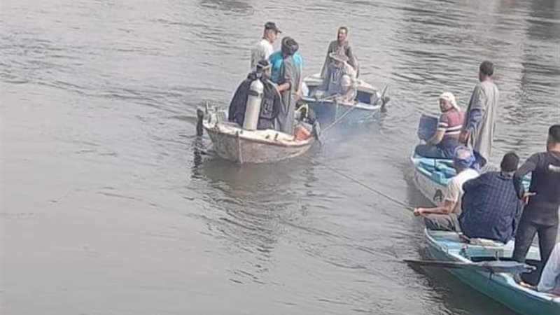 موقع حادث غرق معدية منشأة القناطر