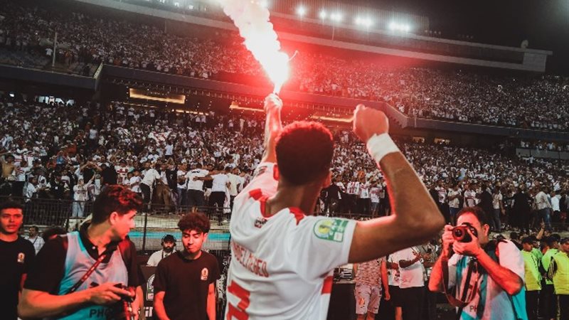 احتفالات لاعبي الزمالك