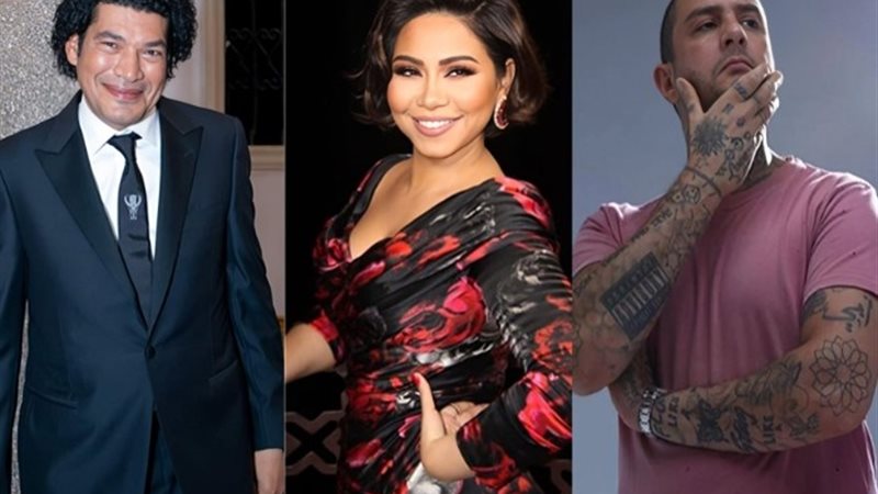 أحمد الفيشاوي وشيرين عبد الوهاب وباسم سمرة