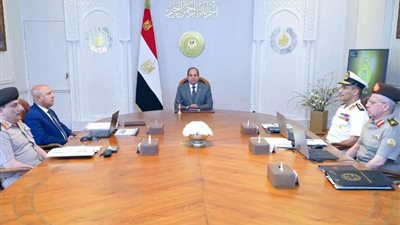 الرئيس السيسي يجتمع بقائد القوات البحرية ووزير النقل لبحث خطة تطوير الموانئ