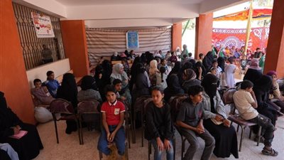 الكشف الطبي على 350 مواطن من قافلة ذوي الاحتياجات الخاصة بشمال سيناء