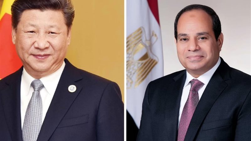 الرئيس عبد الفتاح السيسي والرئيس شي جينبينج،