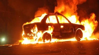 حريق سيارة رئيس نادي الإعلاميين بمدينة 6 أكتوبر، اعرف التفاصيل