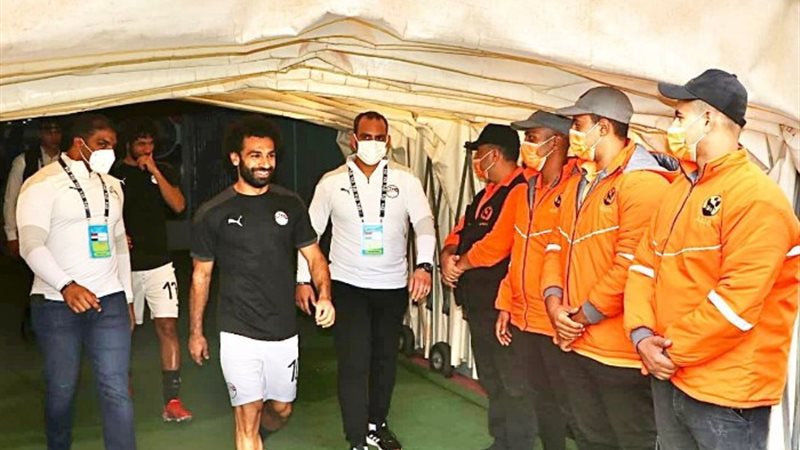 استعدادات رجال الأمن قبل المباراة