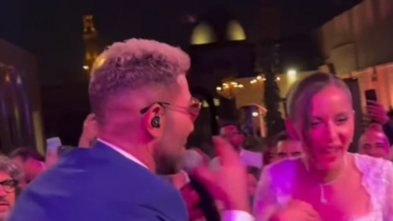 أحمد سعد و حفل زفاف جميلة عوض