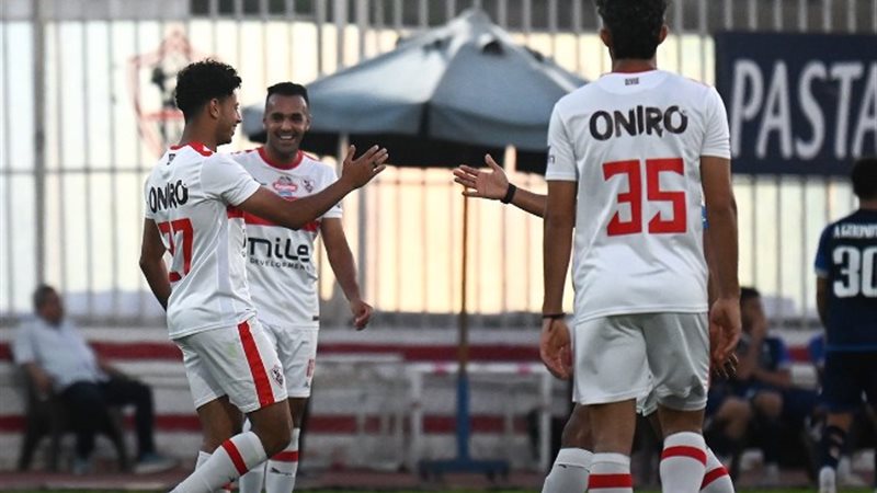 صورة من مباراة الزمالك والبنك الأهلي