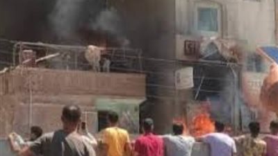 انتداب المعمل الجنائي للوقوف علي أسباب حريق داخل أحد المنازل بالبدرشين