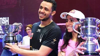 احتلال مصري لمنصات التتويج، جوهر وعسل يقتنصان بطولة بريطانيا المفتوحة للإسكواش