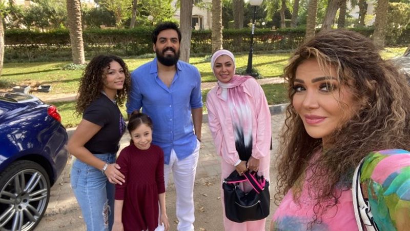 بسمة داود تنشر صور كواليس مسلسل الوصفة السحرية