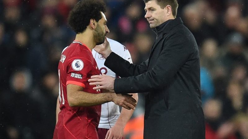 ستيفن جيرارد ومحمد صلاح