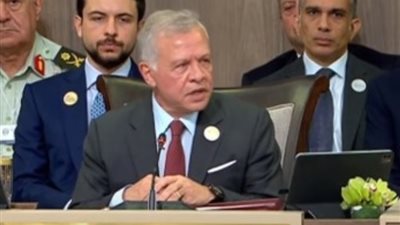 العاهل الأردني: لم يعد هناك مكان آمن في قطاع غزة