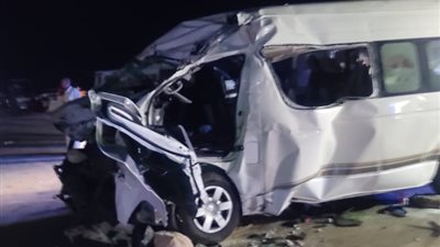 إصابة 9 أشخاص في حادث انقلاب سيارة ميكروباص بأطفيح