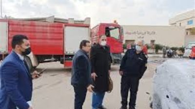 انتداب المعمل الجنائي للوقوف أسباب حريق شب داخل منزل بالوراق