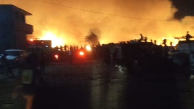 صورة الحريق
