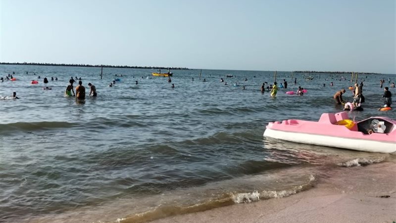شواطئ مدينة رأس البر اليوم