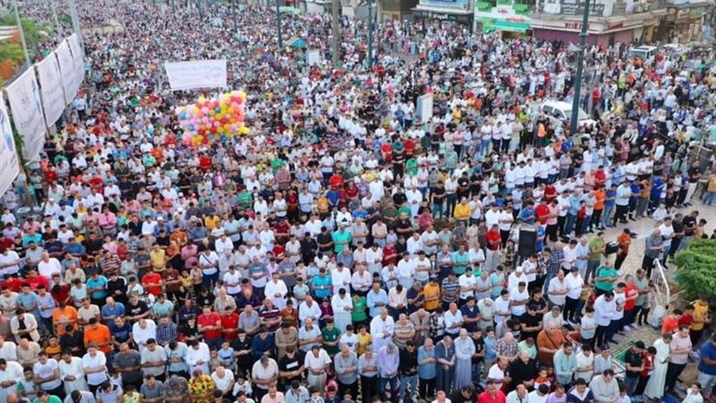 صلاة عيد الأضحي المبارك بميدان الساعة