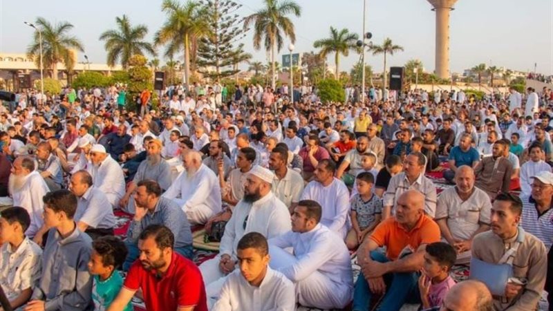 صلاة عيد الأضحي المبارك بمدينة دمياط الجديدة