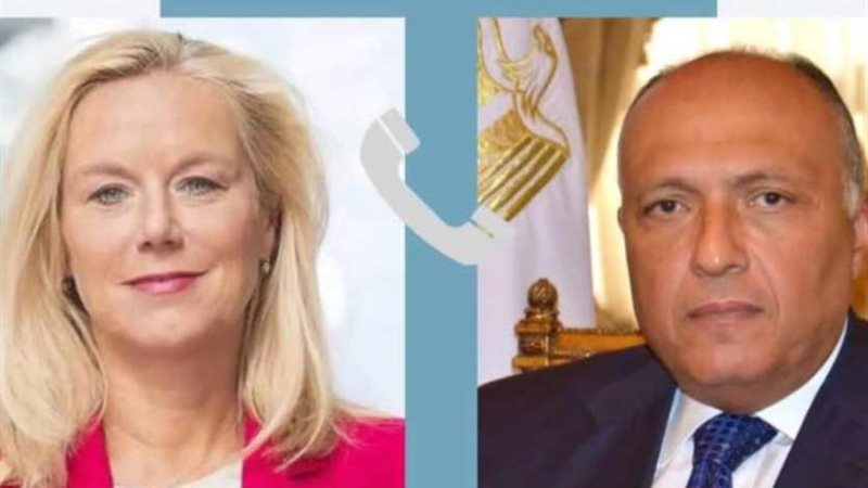 سيجريد كاج وسامح شكري في اتصال هاتفي