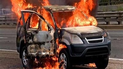 إصابة شخص في حريق سيارة داخل جراج عقار بحدائق الأهرام