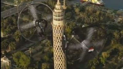 فيديو مراوح برج القاهرة يثير الجدل على مواقع التواصل الاجتماعي، ما القصة؟