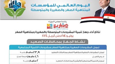51 مليار جنيه، إنجازات قطاع المشروعات الصغيرة في 10 سنوات