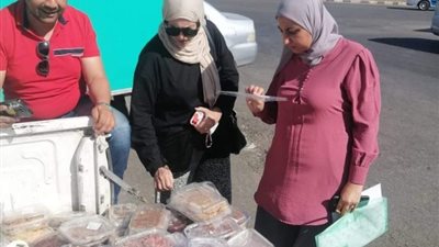 ضبط 485 كيلو مواد غذائية فاسدة وتحرير 179 محضر للمخالفين في دمياط