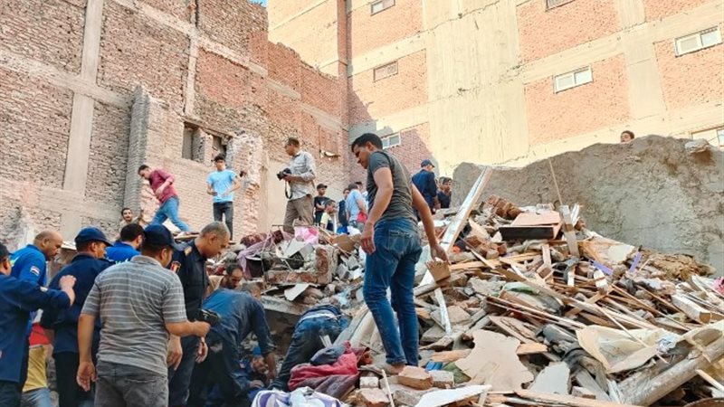 المنزل المنهار بشرق أسيوط