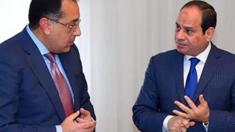 الرئيس عبد الفتاح السيسى مع الدكتور مصطفى مدبولي