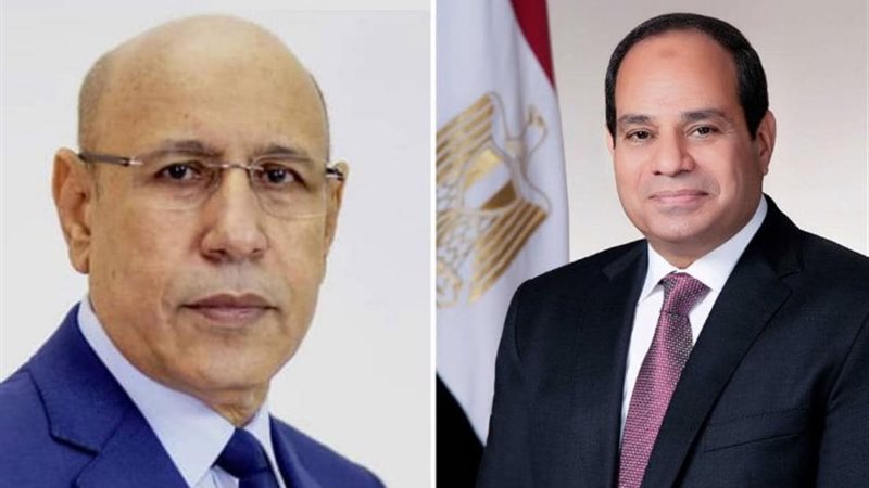الرئيس السيسى ونظيرة الموريتانى