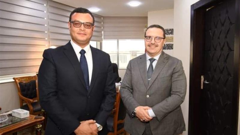 جانب من استقبال الدكتور وليد عباس لوزير الإسكان