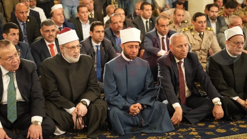 وزير الأوقاف الدكتور أسامة الأزهري، ومفتي الجمهورية الدكتور